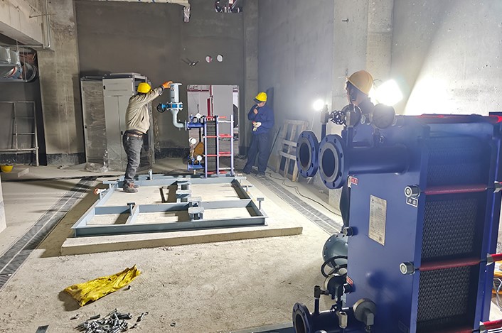 Heat exchange station equipment installation Heat exchange station equipment installation